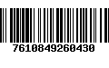 Código de Barras 7610849260430