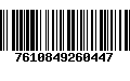 Código de Barras 7610849260447