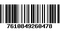 Código de Barras 7610849260478