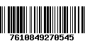 Código de Barras 7610849270545