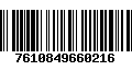 Código de Barras 7610849660216