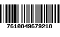 Código de Barras 7610849679218