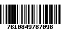 Código de Barras 7610849787098