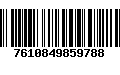 Código de Barras 7610849859788