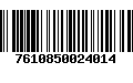 Código de Barras 7610850024014