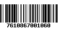 Código de Barras 7610867001060