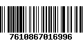 Código de Barras 7610867016996