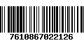 Código de Barras 7610867022126