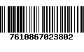 Código de Barras 7610867023802