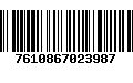 Código de Barras 7610867023987