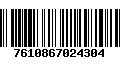 Código de Barras 7610867024304