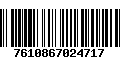 Código de Barras 7610867024717