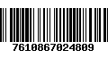 Código de Barras 7610867024809