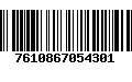 Código de Barras 7610867054301