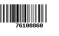 Código de Barras 76108860