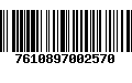 Código de Barras 7610897002570