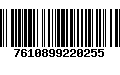 Código de Barras 7610899220255