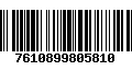 Código de Barras 7610899805810