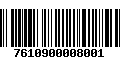 Código de Barras 7610900008001