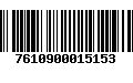 Código de Barras 7610900015153