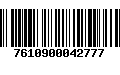 Código de Barras 7610900042777