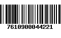 Código de Barras 7610900044221