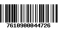 Código de Barras 7610900044726