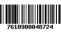 Código de Barras 7610900048724