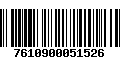 Código de Barras 7610900051526