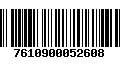 Código de Barras 7610900052608