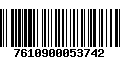 Código de Barras 7610900053742