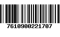 Código de Barras 7610900221707