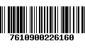 Código de Barras 7610900226160