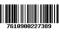 Código de Barras 7610900227389