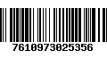 Código de Barras 7610973025356