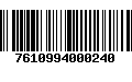 Código de Barras 7610994000240