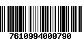 Código de Barras 7610994000790