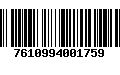 Código de Barras 7610994001759