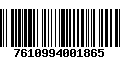 Código de Barras 7610994001865