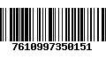 Código de Barras 7610997350151