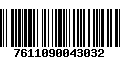 Código de Barras 7611090043032