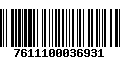 Código de Barras 7611100036931