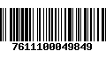 Código de Barras 7611100049849