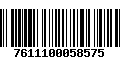 Código de Barras 7611100058575