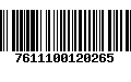 Código de Barras 7611100120265