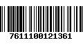 Código de Barras 7611100121361