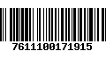 Código de Barras 7611100171915