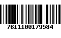 Código de Barras 7611100179584