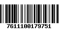 Código de Barras 7611100179751