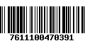 Código de Barras 7611100470391